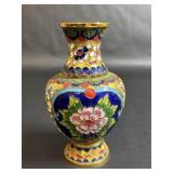 Chinese Cloisonnï¿½ Enameled Floral Bud Vase