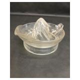 Vintage Large Clear Glass Citrus Reamer Juicer