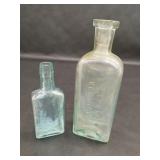 Vintage Tonic Vermifuge Medicinal Glass Bottle