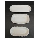 Syracuse China Ruffled Edge Butter Dish
