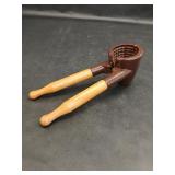 Vintage Squeeze Nutcracker Wood Handles