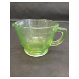Uranium Pressed Green Glass Baking Measuring Cup