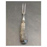 Stainless Steel Carving Fork With Sterling Accents