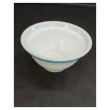 Vintage Primary Blue Rim Small Mixing Bowl