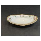 Hand Painted Ceramic Floral Japanese Dish