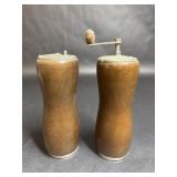 Vintage Wooden Japan Salt and Pepper Shakers