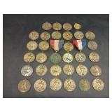 Collection of Achievement Medals in Various Sports