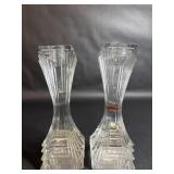 Mikasa City Lights Heavy Crystal Candleholders