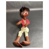 Vintage Mexican Paper Mache Oil Cloth Marionette