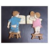 Vintage Metal Sexton Kids Wall Art