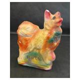 Vintage Chalkware Dog Sculpture