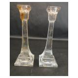 Two Villeroy & Boch Crystal Candle Holders