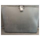 Large Black Faux Leather Art Portfolio Case