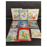 9 Vintage Golden Press Books; First, Little, Big