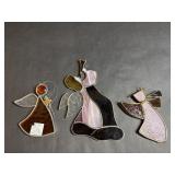 3 Stained Glass Angel Sun Catchers