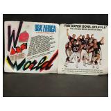 We are the World & Super Bowl Shuffle 45 Vinyls