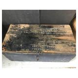 Wooden Trunk FULL of Garage Items Wooden Trunk FULL of Garage Items