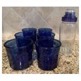 Blue Glasses & Shaker