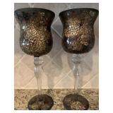 Tall Hurricane Candle Holders