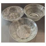 Three Glass Bowls