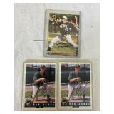 3 Autographed Baseball Cards- Bob Juday