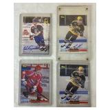 4 Autographed Hockey Cards- Brian Mueller