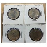 1987 Canada One Dollar Coins
