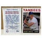 1964 Mickey Mantle #50 Porcelain Card w/ COA