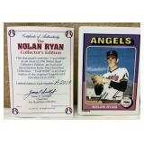 1975 Nolan Ryan #500 Porcelain Card w/ COA