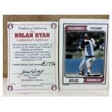 1974 Nolan Ryan #20 Porcelain Card w/ COA