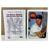 1969 Mickey Mantle #500 Porcelain Card w/ COA