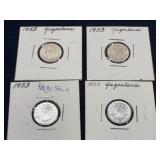 1953 Coins from Yugoslavia