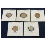 Range 1907-1973 Coins from Panama