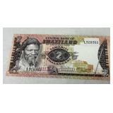 Swaziland 2 Emalangeni Banknote Ft. King Sobhuza I
