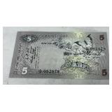 5 Sri Lankan Rupee Banknote From Bank of Ceylon