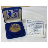Babe Ruth's Commemorative Coin w/ COA