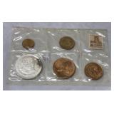 1966 Mexico Uncirculated Mint Set w/ Silver Coin