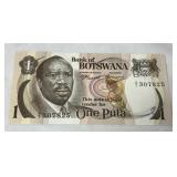 1976 Botswana 1 Pula Banknote