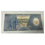 1964 Bank Indonesia 100 Rupiah Banknote