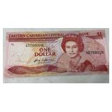 Eastern Caribbean Central Bank $1 Banknote