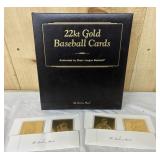 22kt Gold Baseball Cards- Full Binder