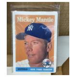 1958 Mickey Mantle #150 Porcelain Card w/ COA
