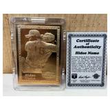 Hldeo Nomo 22kt Card w/ COA
