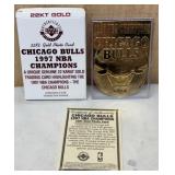 Chicago Bulls 1997 NBA Champs 22kt Upper Deck Card