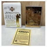 Upper Deck 23kt Jordan Triple Image Card w/ COA