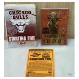 Chicago Bulls Starting 5 23kt Card w/ COA