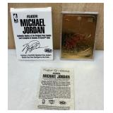 Fleer Michael Jordan 23kt Rookie Card w/ COA