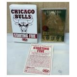 Chicago Bulls Starting 5 23kt Card w/ COA
