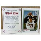 1978 Nolan Ryan #400 Porcelain Card w/ COA