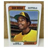 1974 Dave Winfield #456 Porcelain Rookie Card
